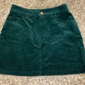 Green Mini Skirt